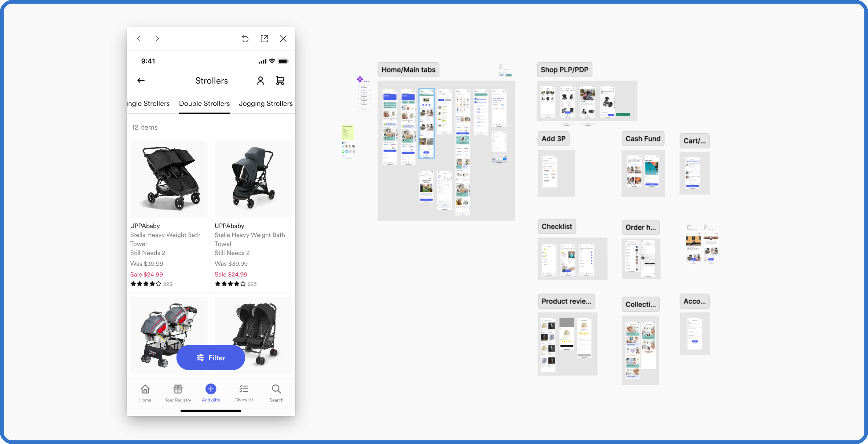 view of figma prototype